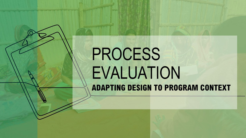 How to design and use a process evaluation