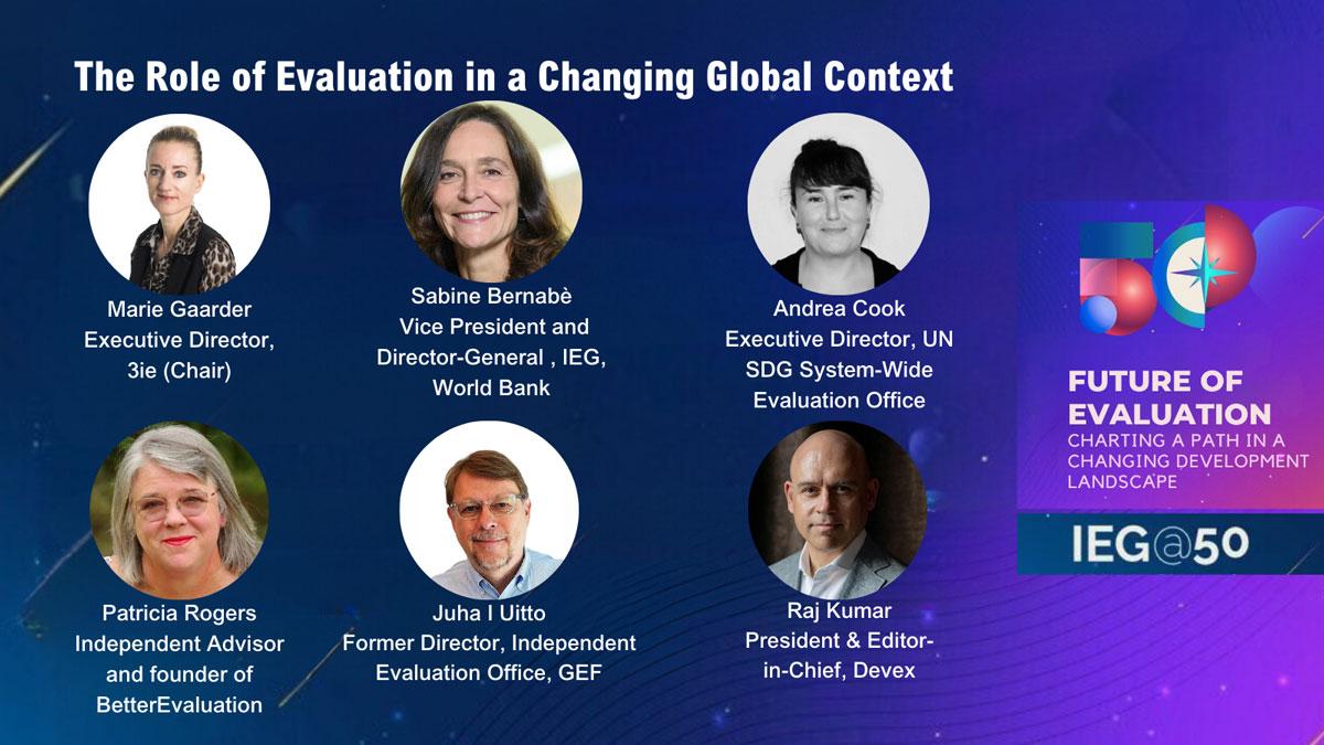 How should evaluators respond to a changing global landscape? Ideas from the World Bank IEG's expert panel