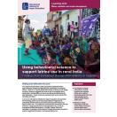 Using behavioural science to support latrine use in rural India: findings from behaviour change interventions in Gujarat