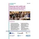 Reducing land conflict and improving service delivery: An impact evaluation of a project in East Darfur, Sudan supported by the UN Secretary-General’s Peacebuilding Fund
